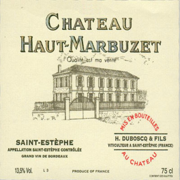 Haut Marbuzet 2016 Saint Estephe Cru Bourgeois Exceptionnel 75cl 