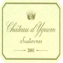 Yquem 2001 Sauternes 1er GCC Supérieur 75cl